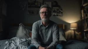 ampryhub a middle aged man sitting alone in a bedroom. he loo 217234fb 47e9 46c6 8dd4 2ce483ec7ea9 3